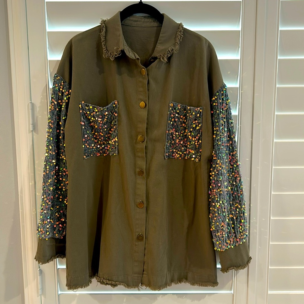 Button Down Sequence Shacket (Shirt/Jacket)